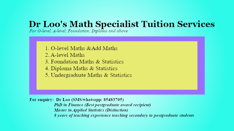 O-level A-math Tuition Singapore