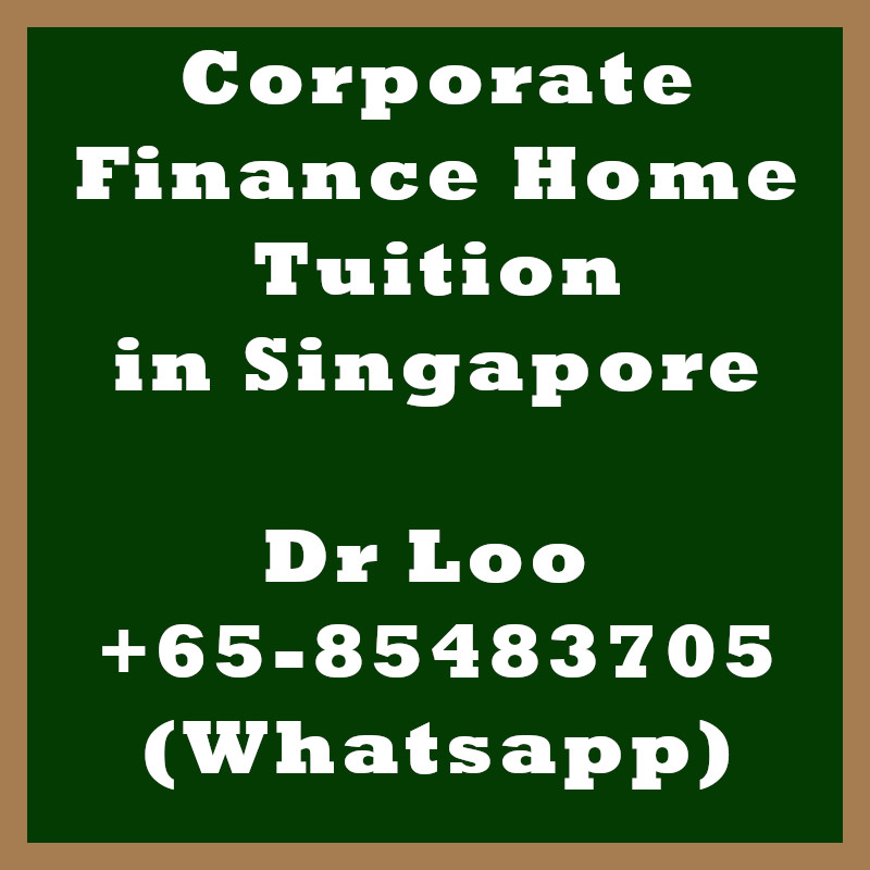 Corporate Finance Home Tuition in Singapore