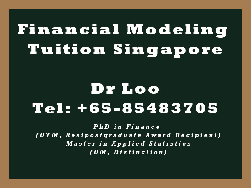 Financial Modeling Private Tuition in Singapore Financial Modeling Private Tuition in Singapore