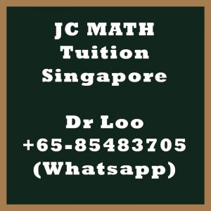 JC Math Tuition Singapore