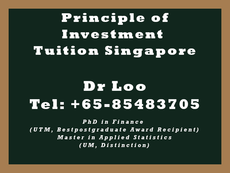 Principle of Investment Private Tuition in Singapore Principle of Investment Private Tuition in Singapore
