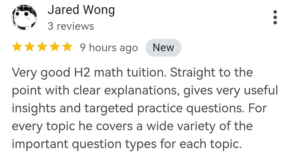 A-level Math Tuition Singapore Reviews